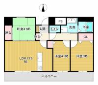 高知県高知市北川添 サンセール弥右衛門 の間取り