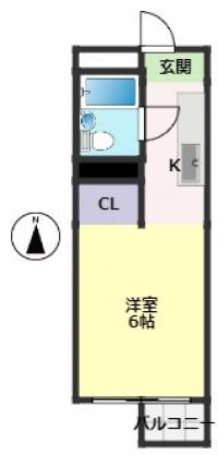 高知県高知市役知町19-1 リヤンフォート役知 の間取り