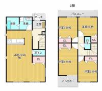 高知県高知市一宮中町２丁目 高知市一宮中町 一戸建 の間取り