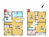 高知県香美市土佐山田町旭町４丁目 香美市土佐山田町旭町 一戸建 の間取り