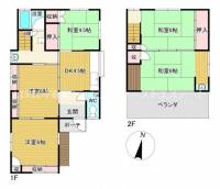 高知県香南市夜須町千切 香南市夜須町千切 一戸建 の間取り