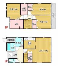 高知県高知市神田 高知市神田 一戸建 の間取り