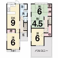 南国市大そね甲1316番地7 南国市大そね甲 一戸建 の間取り