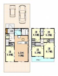 吾川郡いの町駅東町31-2 吾川郡いの町駅東町 一戸建 ２号棟の間取り