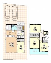 高知市朝倉丙1167-7 高知市朝倉丙 一戸建 ３期１号棟の間取り