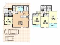 南国市大そね甲907 南国市大そね甲 一戸建 ３期２号棟の間取り