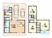 高知市百石町１丁目10-25 高知市桟橋通 一戸建 の間取り