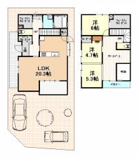 土佐市蓮池2914-2 土佐市蓮池 一戸建 の間取り