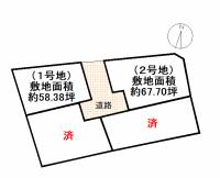 香美市香北町美良布980 香美市香北町美良布 １号地の区画図