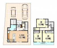 高知市神田2164-118 高知市神田 一戸建 Bの間取り