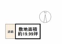 高知市比島町三丁目26-8 高知市比島町 南の区画図