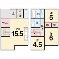 高知市一ツ橋町二丁目 高知市一ツ橋町 一戸建 ゆとりタウン一ツ橋5号地の間取り