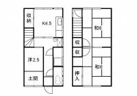 高知市知寄町一丁目2-26 高知市知寄町 一戸建 の間取り