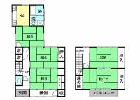 高知市宮前町134 高知市宮前町 一戸建 の間取り