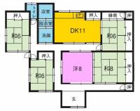 南国市久枝474 南国市久枝 一戸建 の間取り