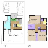 高知県高知市介良 高知市介良 一戸建 の間取り