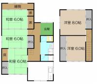 高知県南国市大そね乙 南国市大そね乙 一戸建 の間取り