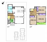 高知県高知市朝倉西町２丁目 高知市朝倉西町  の区画図