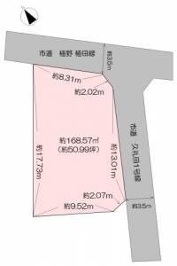 高知県南国市久礼田1314-7 南国市久礼田  の区画図