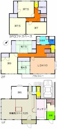 高知市潮見台2丁目101 高知市潮見台 一戸建 の間取り