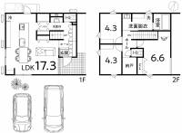 高知市一宮東町 高知市一宮東町 一戸建 Fタウン一宮A号地　compassの間取り