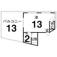 高知市与力町1-9 68番館　 8号室の外観