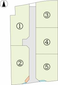 仲多度郡まんのう町四條字東村652-1、653-1 仲多度郡まんのう町四條 3号地の区画図