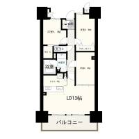 高知市新本町2丁目 サーパス高知駅レジデンス　★売マンション★ の間取り