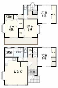 南国市大そね 南国市大そね乙 一戸建 の間取り