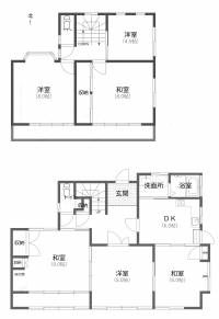 高知市百石町4丁目 高知市百石町 一戸建 の間取り