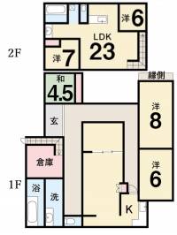 香美市土佐山田町宮前町15-13 香美市土佐山田町宮前町 一戸建 の間取り