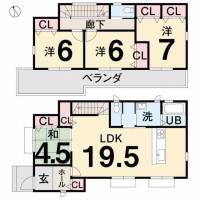 高知市鴨部高町 高知市鴨部高町 一戸建 の間取り