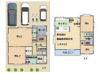 高知市高須1丁目 高知市高須 一戸建 の間取り