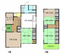 高知市朝倉 高知市朝倉丙 一戸建 の間取り