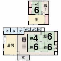 土佐市高岡町甲 土佐市高岡町甲 一戸建 の間取り