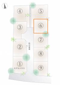 南国市大そね甲 南国市大そね甲 6号地の区画図