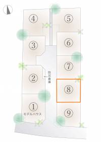 南国市大そね甲 南国市大そね甲 8号地の区画図