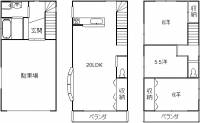 高知市北竹島町312-8 高知市北竹島町 一戸建 の間取り