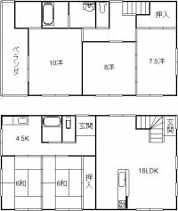 高知市塩屋崎町 高知市塩屋崎町 一戸建 の間取り