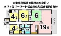 愛媛県松山市来住町 サントノーレ来住 の間取り