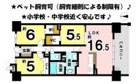 愛媛県松山市土居田町 サーパスシティ土居田グランゲート の間取り