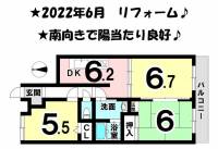 愛媛県松山市久万ノ台 ダイアパレス久万ノ台 の間取り