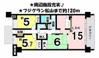 愛媛県松山市宮田町 グランディア宮田 の間取り