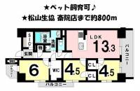 愛媛県松山市生石町 アルファスマート生石 の間取り