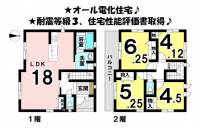 愛媛県松山市西垣生町 松山市西垣生町 一戸建 の間取り