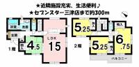 愛媛県松山市三杉町 松山市三杉町 一戸建 の間取り