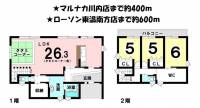 愛媛県東温市北方 東温市北方 一戸建 の間取り