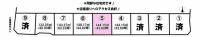 愛媛県松山市空港通７丁目 松山市空港通  の区画図