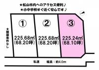 愛媛県伊予郡松前町大字西高柳 伊予郡松前町西高柳  の区画図