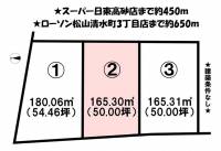 愛媛県松山市清水町４丁目 松山市清水町  の区画図